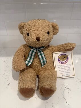 Vintage P.J. Huggabee 1994 Marshall Fields Help Me Grow Teddy Bear NWT Signed
